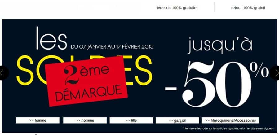 Deuxieme demarque des soldes Eram