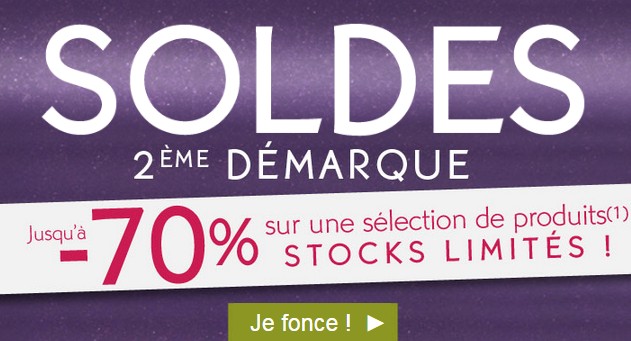 Deuxieme demarque des soldes Yves Rocher 2015