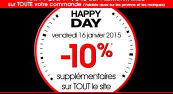 10% supplémentaire sur tout Excedence (dont soldes jusqu’à -80%) – Aujourd’hui uniquement