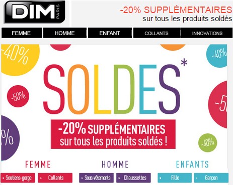 soldes dim