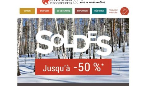 Préparez les soldes Nature et Découvertes