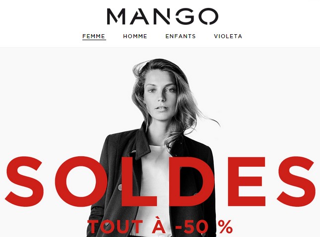 Soldes Mango tout à moitié prix