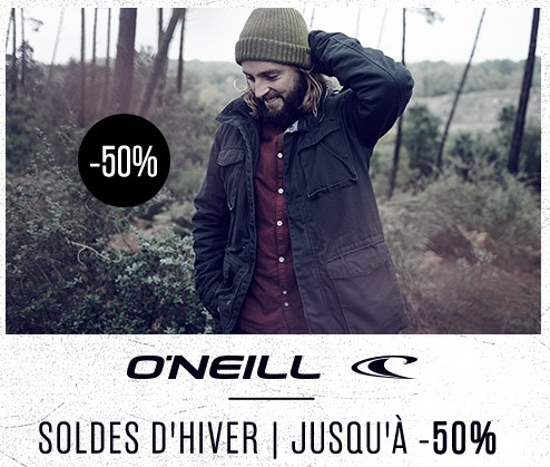 Lancement des Soldes O’Neill d’hiver 2015 : jusqu’à -50% sur 1300 articles