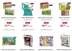 jeux et puzzles Nathan en soldes