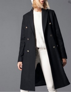 manteau long Stradivarius en soldes