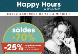 rabais en plus sur les soldes Balsamik 