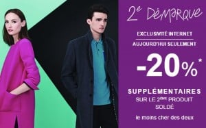 remise sur la deuxième démarque Galeries Lafayette