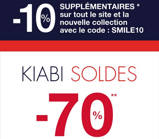 remise sur les Soldes Kiabi 