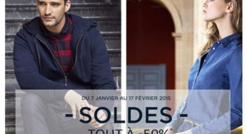 Tout à moins 50% dans les soldes New Man hiver 2015 !