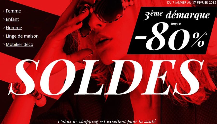 Troisieme demarque des soldes La Redoute & 3 Suisses sont en ligne !