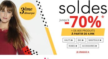 Soldes mode femme : plusieurs troisièmes démarques déjà en ligne (Kookai, Mim, Camaieu… ) maintenant jusqu’ a -70%