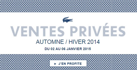 vente privee Lacoste