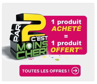 1 gratuit pour 1 acheté Anniversaire Feu Vert