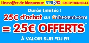 25 euros offerts sur Française des jeux