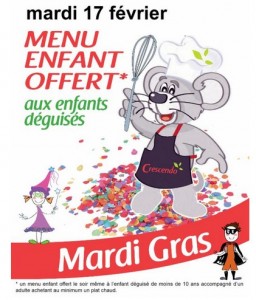 Cafétéria Crescendo repas enfant gratuit