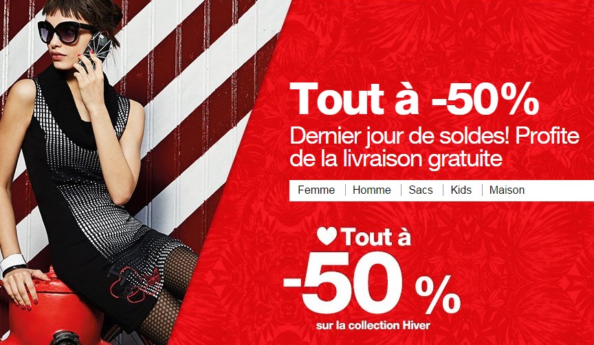 Dernier jour soldes Desigual 