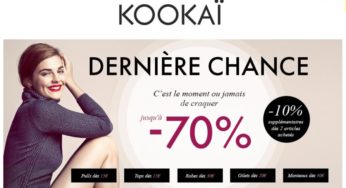 Dernière démarque Kookaï : jusqu’à moins 70% (10% suppl. pour 2 articles)