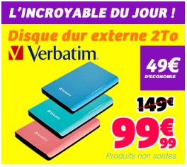 Disque dur externe 2 To Verbatim