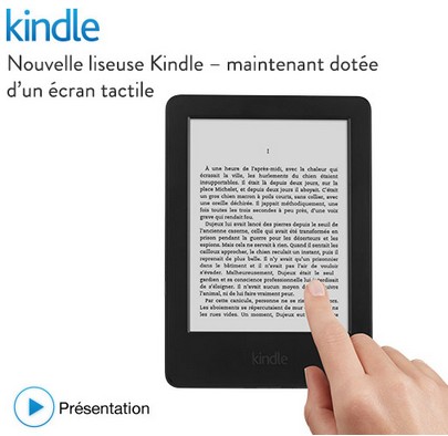 Liseuse Kindle tactile Amazon à 49 euros 