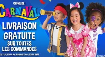 Spécial Carnaval : livraison gratuite sans minimum sur Disney Store