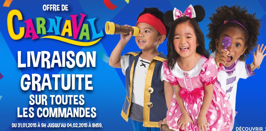 livraison gratuite sur Disney Store