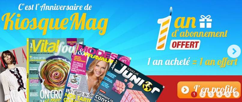 2 ans d’abonnement pour le prix d’un an (Sciences & vie, Closer, Grazia, Auto Plus, Top Santé, Télé Star…)