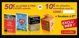 10 euros de remises immédiates Decitre