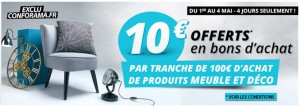 10 euros par tranche de 100 euros Confo