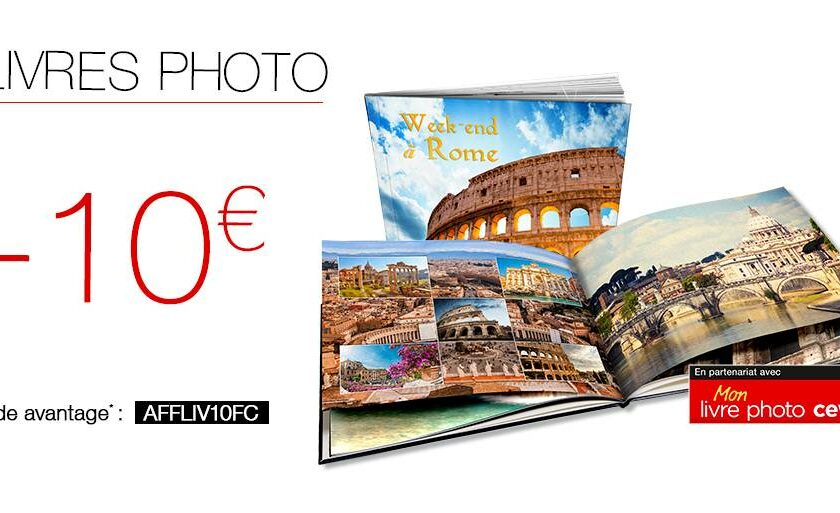 10 euros sur les livres photos FNAC.