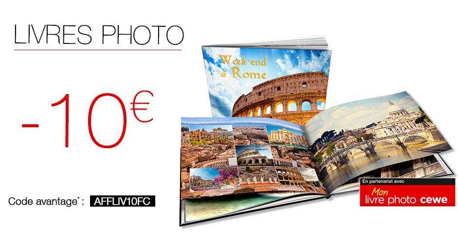Bon plan Livre photo FNAC : 10 euros de remises dès 10 euros (+retrait gratuit)