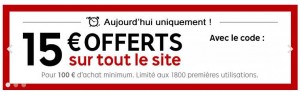 15 euros de remise pour 100 euros d’achats sur Priceminister 