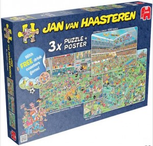 3 puzzles de football Jan Van Haasteren