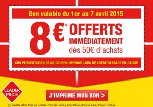 Coupon Leader Price avril 2015