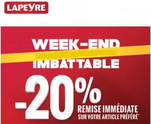 Week-end imbattable chez Lapeyre