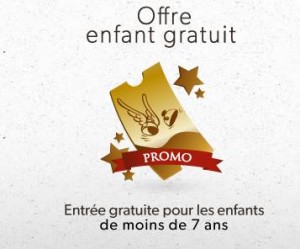 billets enfants gratuits au parc Asterix