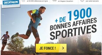 Jusqu’à moins 70% sur 2000 articles chez Décathlon (retrait gratuit en mag.)