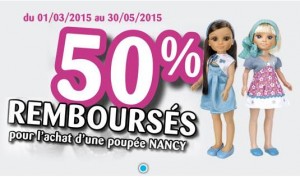 offre de remboursement poupee Nancy