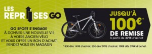 reprise d'un vélo par GO Sport