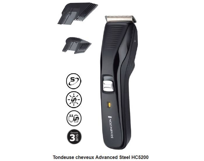 Tondeuse cheveux Remington Pro Power sans fil à moins 20 euros (29,9 – 10 euros sur carte Auchan) / port inclus