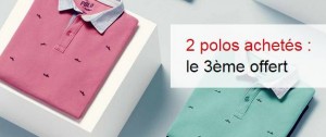 2 polos Celio achetes le troisieme offert