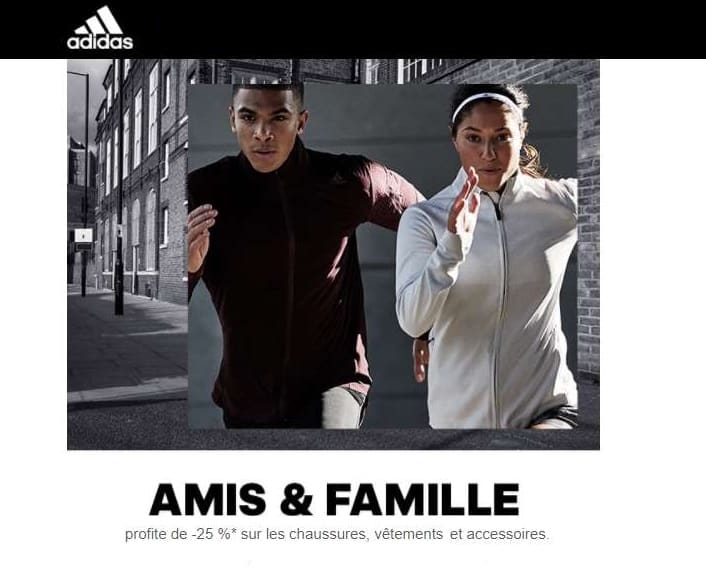 25% sur tout Adidas (dont Outlet)