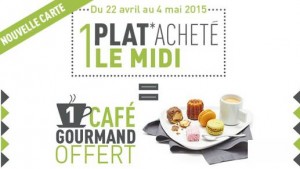 Campanile 1 café gourmand offert pour 1 plat acheté 