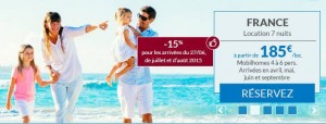 Carrefour Voyages 1 semaine en camping pour 185 euros