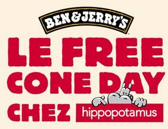 Free Cone Day Hippopotamus