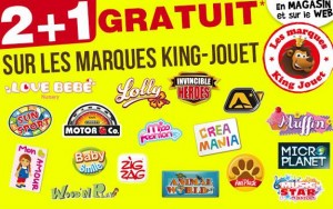 King Jouet 1 jouet offert pour 2 achetés 