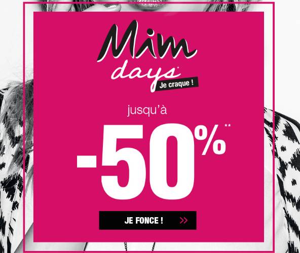 Mim Days : jusqu’à moins 50% sur la mode femme