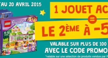 1 jouet acheté sur Pixmania = le second à moitié prix