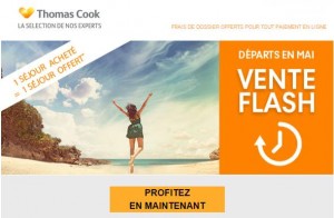 Vente flash Thomas Cook