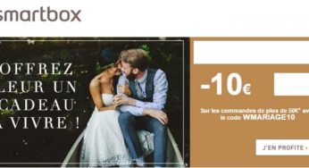 10 euros de remise dès 50 euros de coffret cadeau SmartBox (jusqu’à minuit)