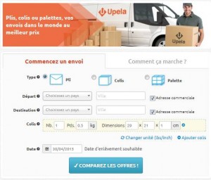 envoyez un colis aux plus bas prix avec Upeda